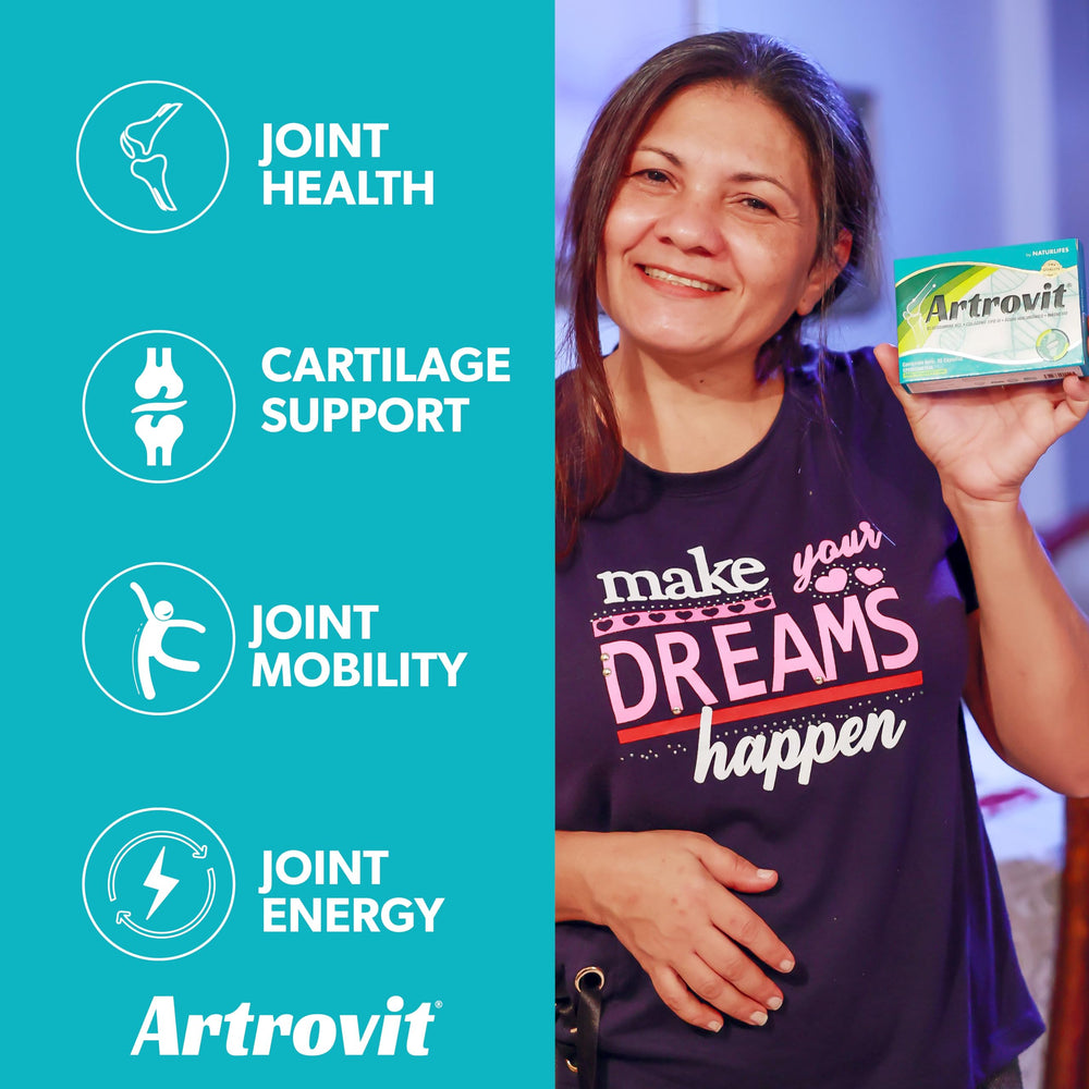 Artrovit label front view showing ingredient blend