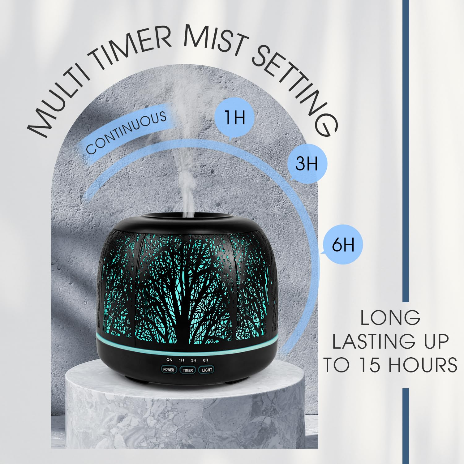 ARVIDSSON diffuser offers automatic shut-off for worry-free nights and quiet use.