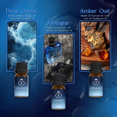 ARVIDSSON Amber Oud bottle fragrance oil for masculine woody notes in diffuser.
