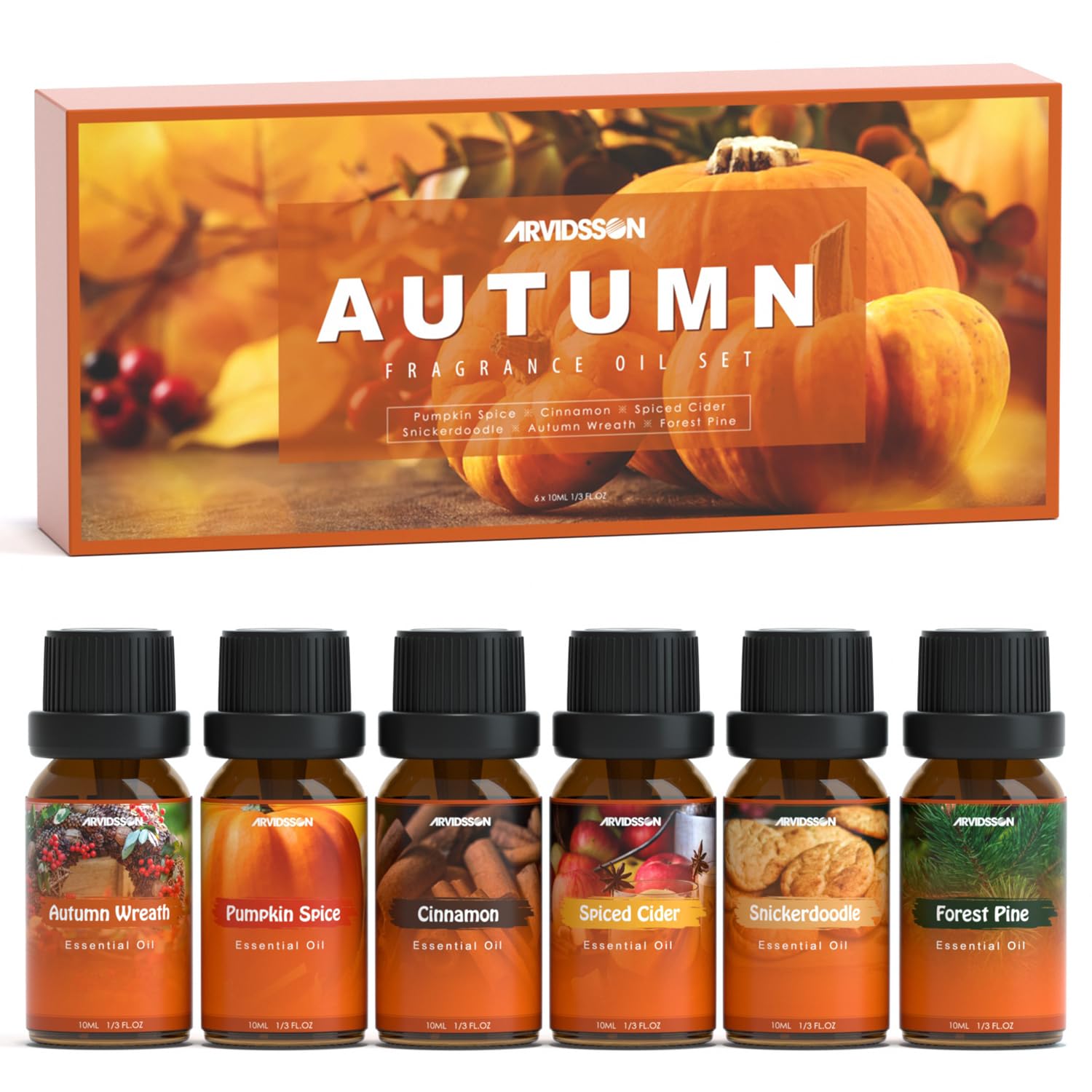 ARVIDSSON Autumn Wreath oil bottle for cozy diffuser ambience.