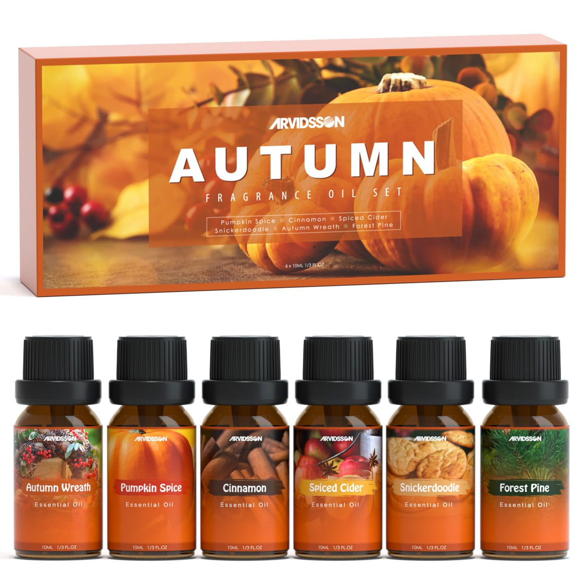 ARVIDSSON Autumn Wreath oil bottle for cozy diffuser ambience.