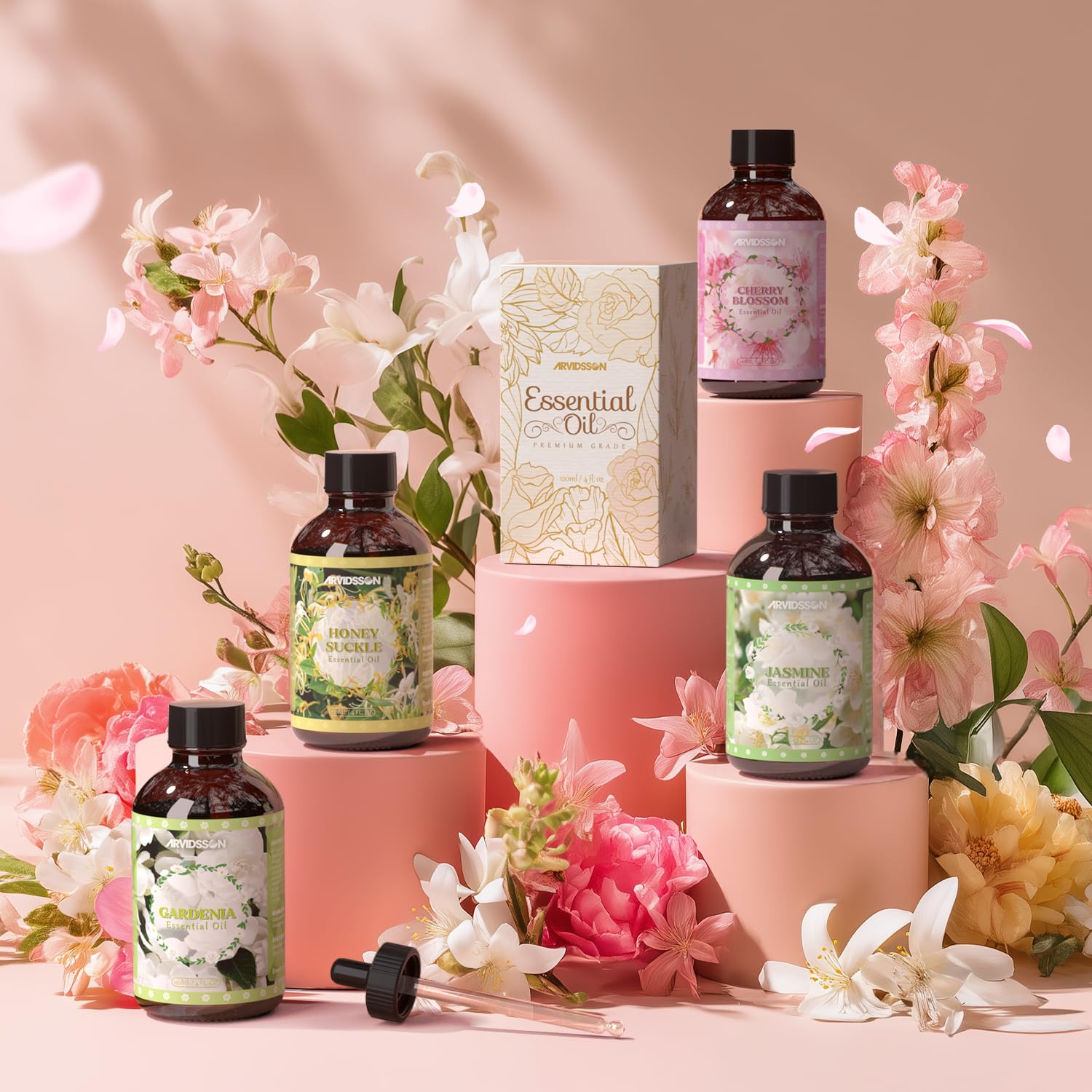 Cherry blossom oil for candle making and fragrant crafts.