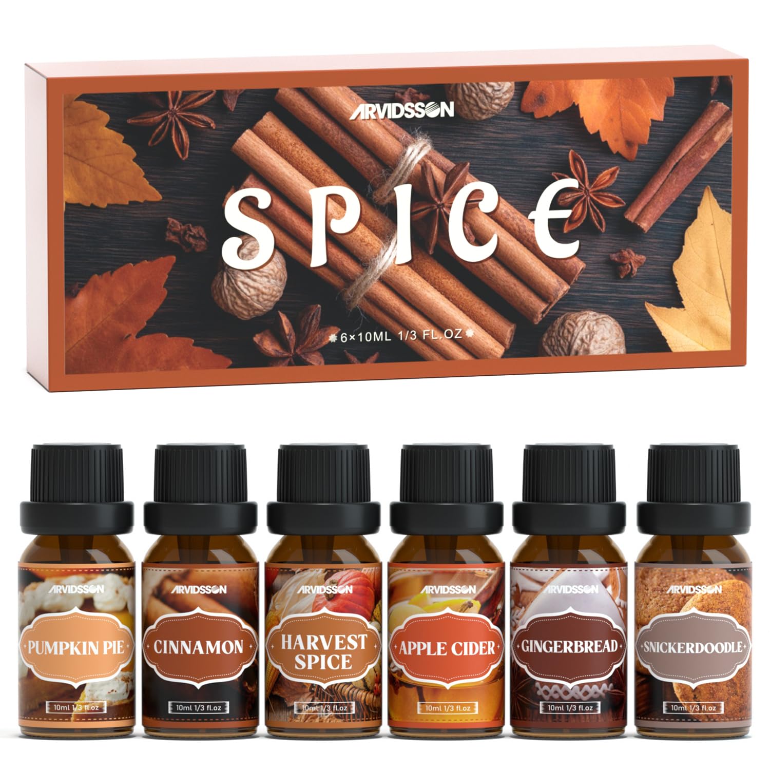 ARVIDSSON cinnamon spice oil bottle for a cozy diffuser experience.