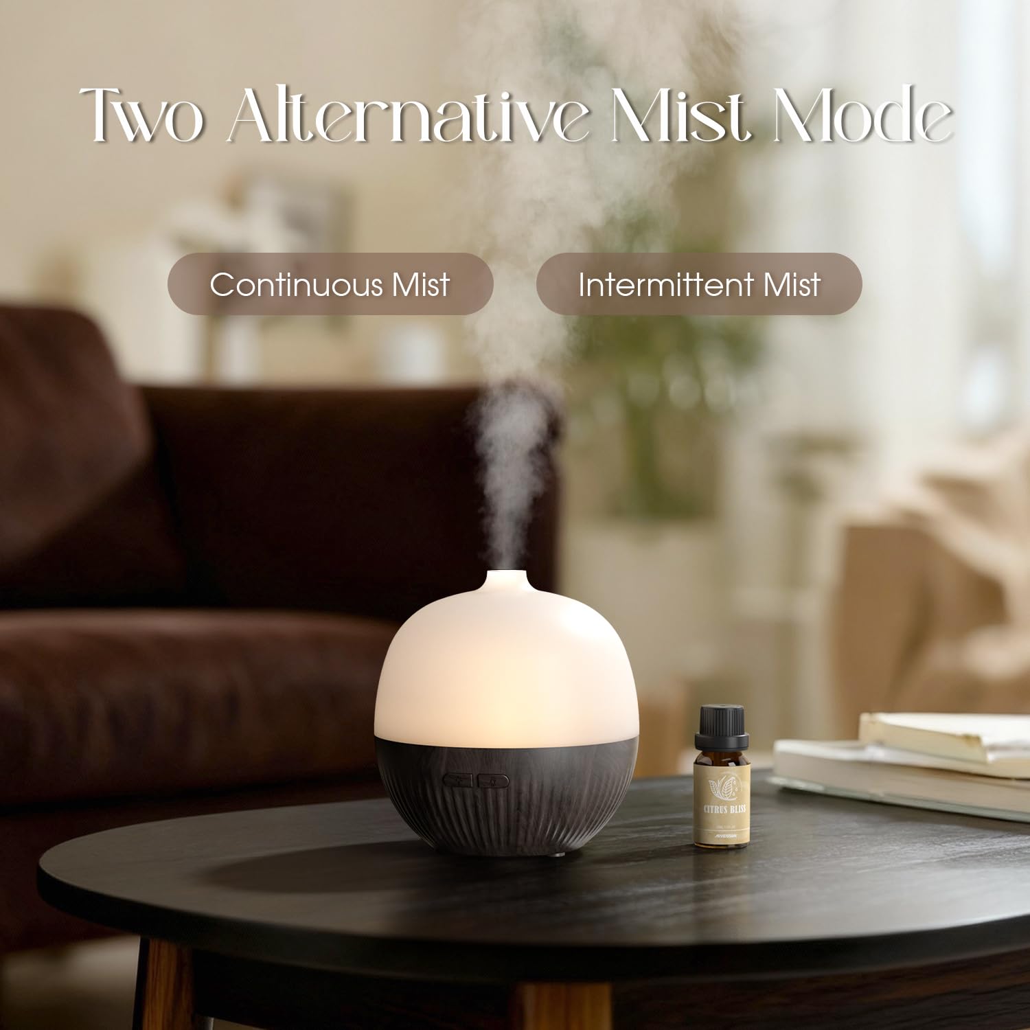 ARVIDSSON dark wood finish diffuser adds warm decor to any room