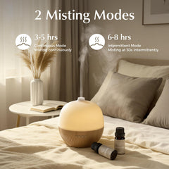 ARVIDSSON ultrasonic diffuser operating silently for quiet moments