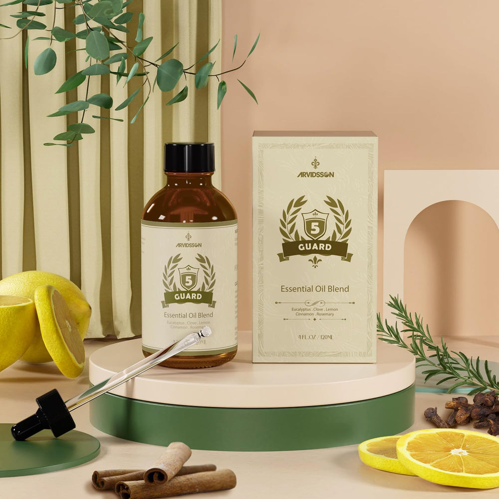 ARVIDSSON Five Guard ingredients clove note offering robust scent and refreshing atmosphere.