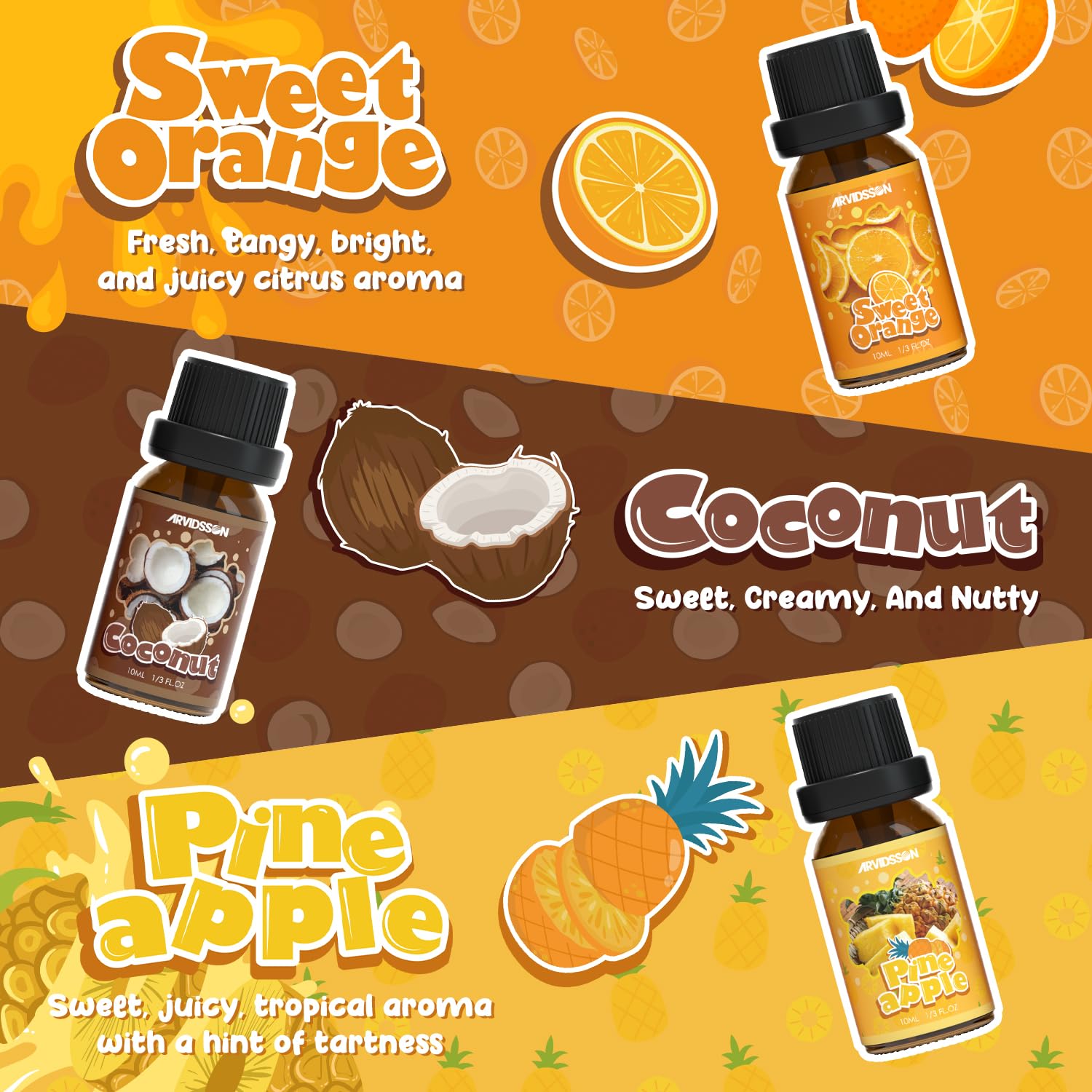 ARVIDSSON Coconut essential oil for creamy notes in soaps and skincare