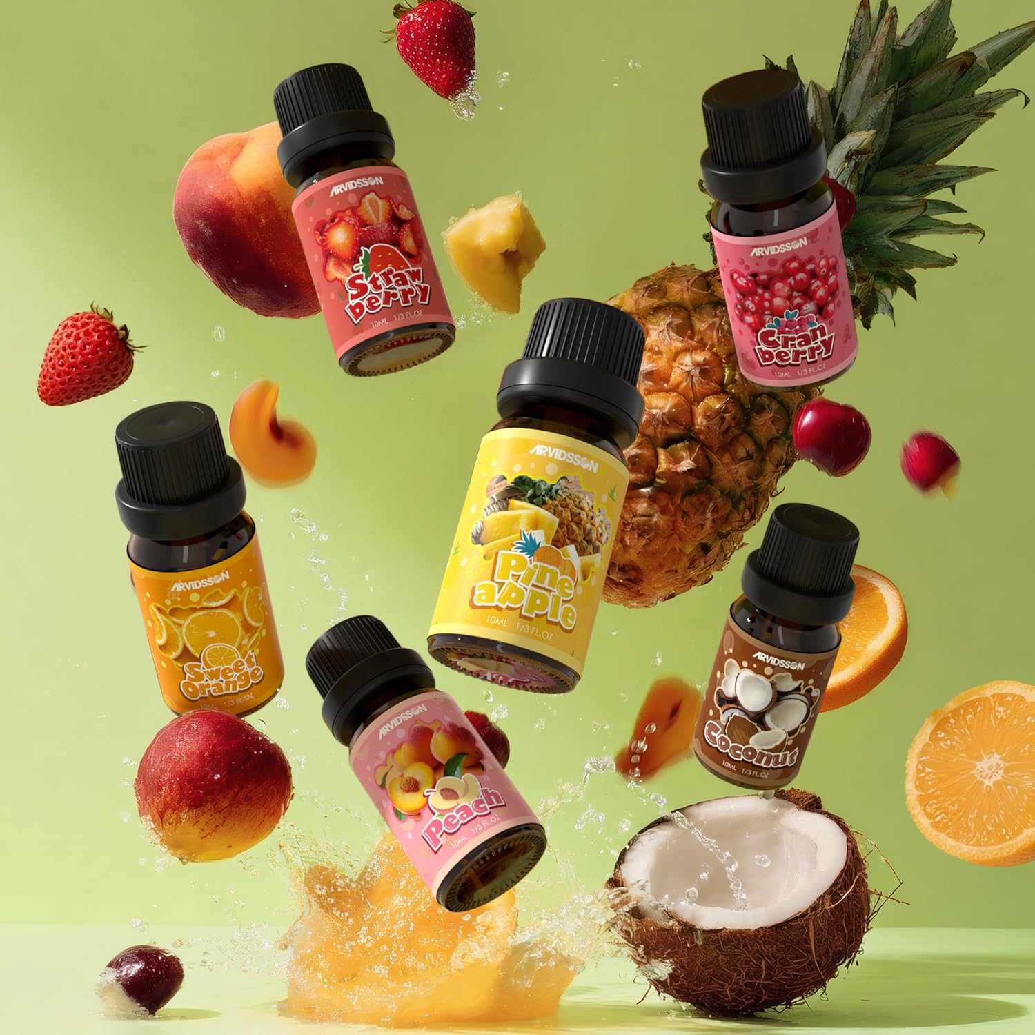 ARVIDSSON Peach essential oil adds soft fragrance to diffusers and blends