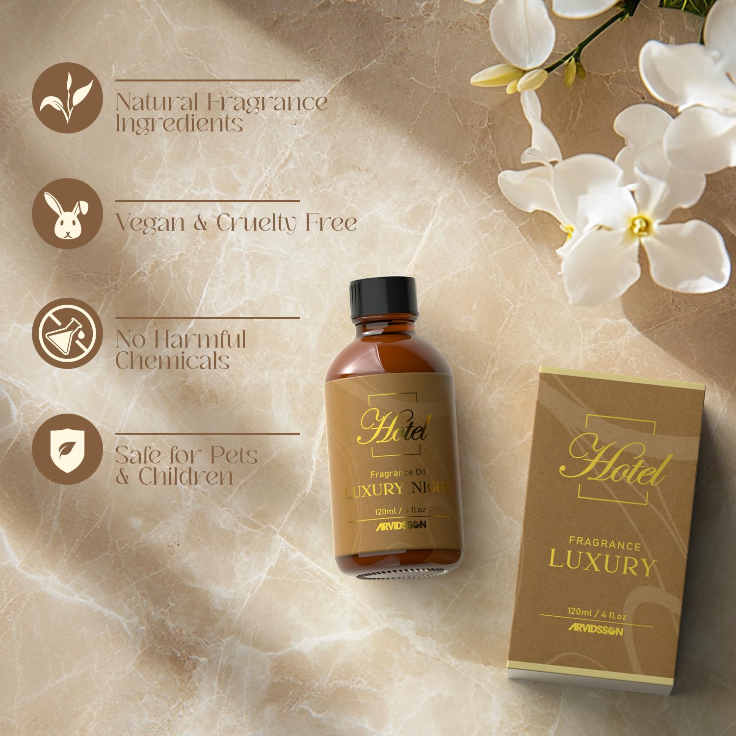ARVIDSSON bergamot lemongrass scent for refreshing hotel vibe