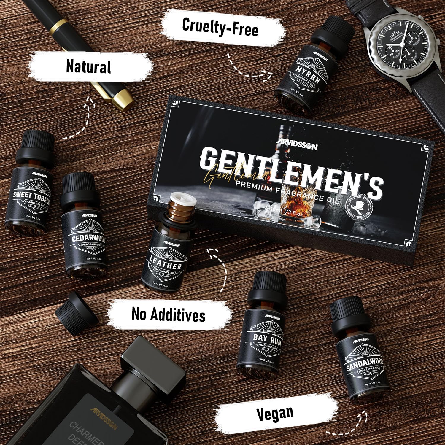 ARVIDSSON bay rum scent for bold masculine diffusion in the home