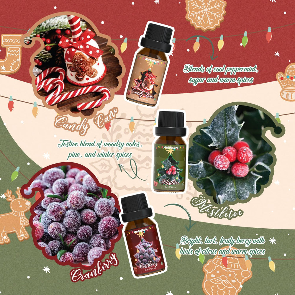 ARVIDSSON mistletoe-winter aroma creates crisp seasonal air in diffusers and potpourri.