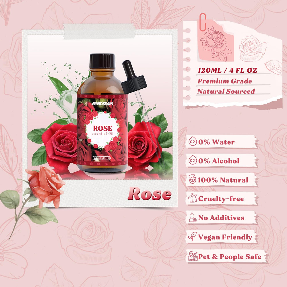 ARVIDSSON Rose oil used in candle making for bloom fragrance