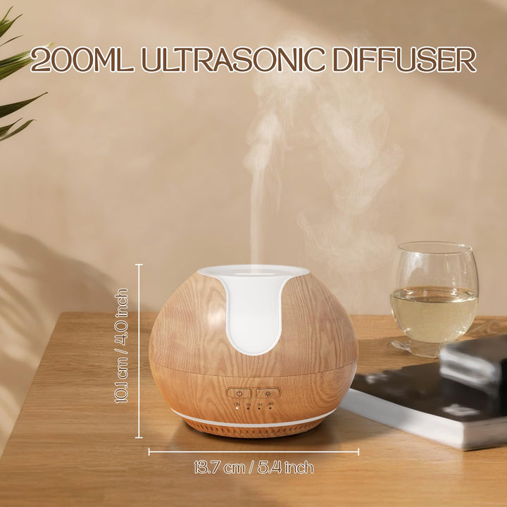 ARVIDSSON ultrasonic diffuser mist timer in operation promoting continuous mist and fragrance