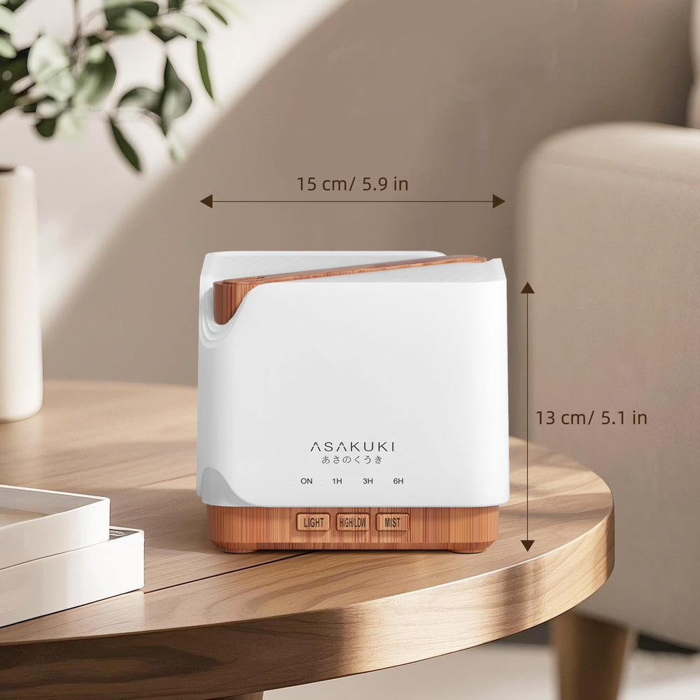 ASAKUKI diffuser face-front showing sleek design and diffusion