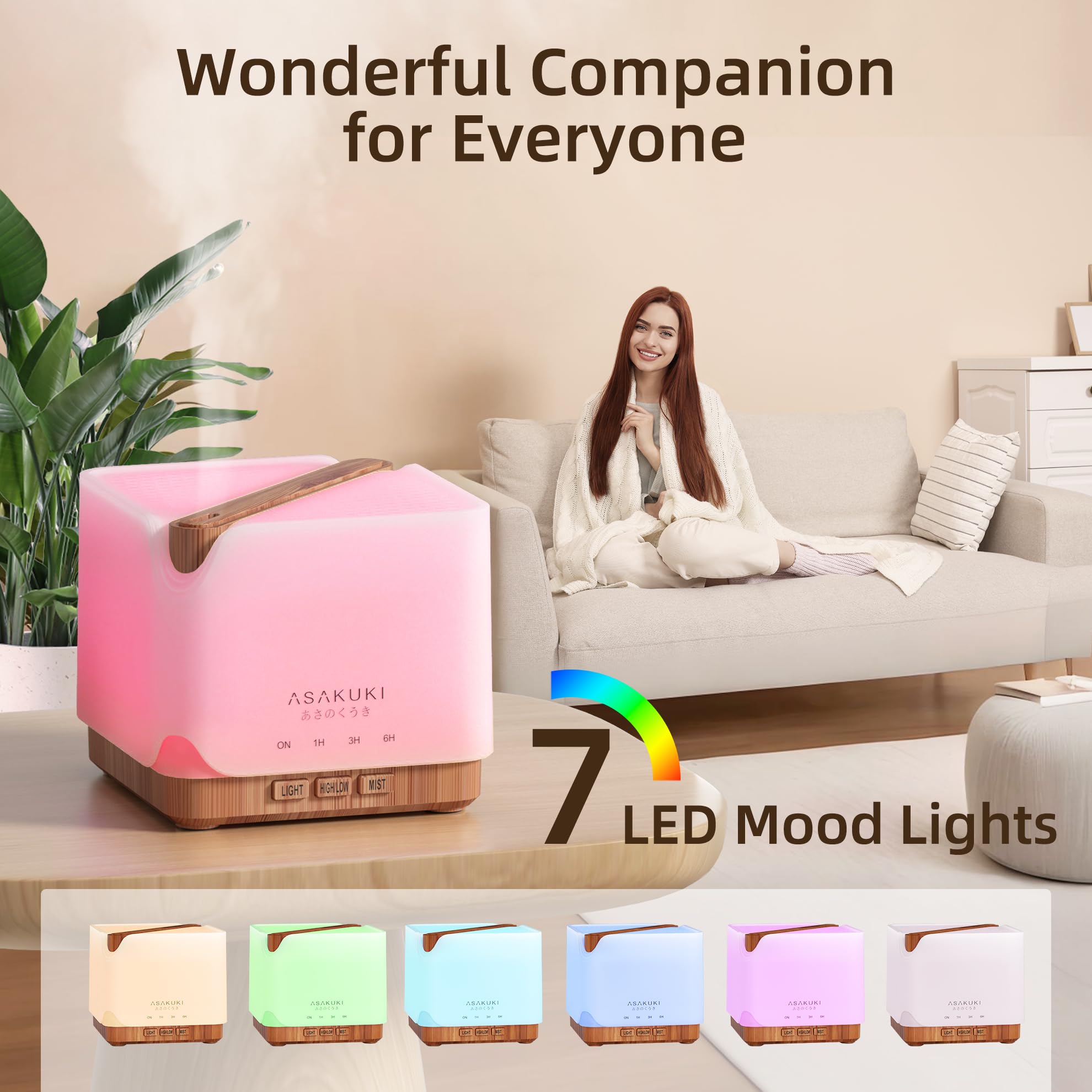 ASAKUKI diffuser water-level indicator supports worry-free use