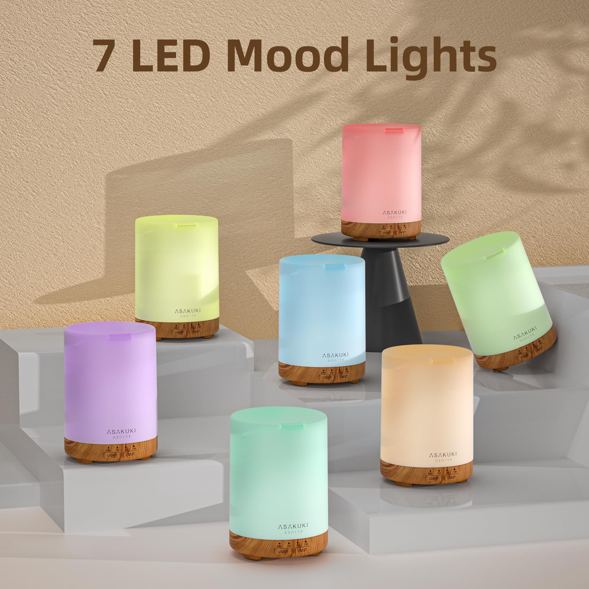 ASAKUKI diffuser auto-off safety feature for worry-free nights