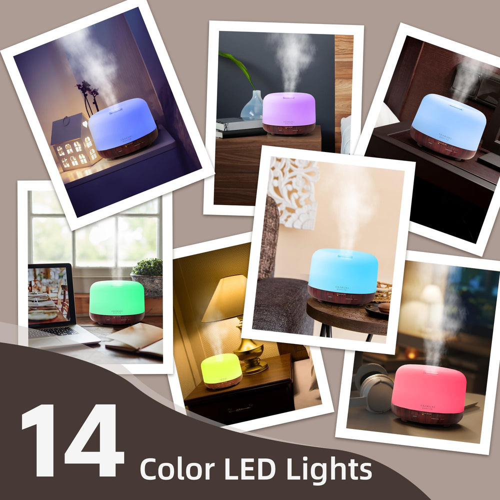 ASAKUKI Diffuser BPA-free PP construction supports family-friendly use.