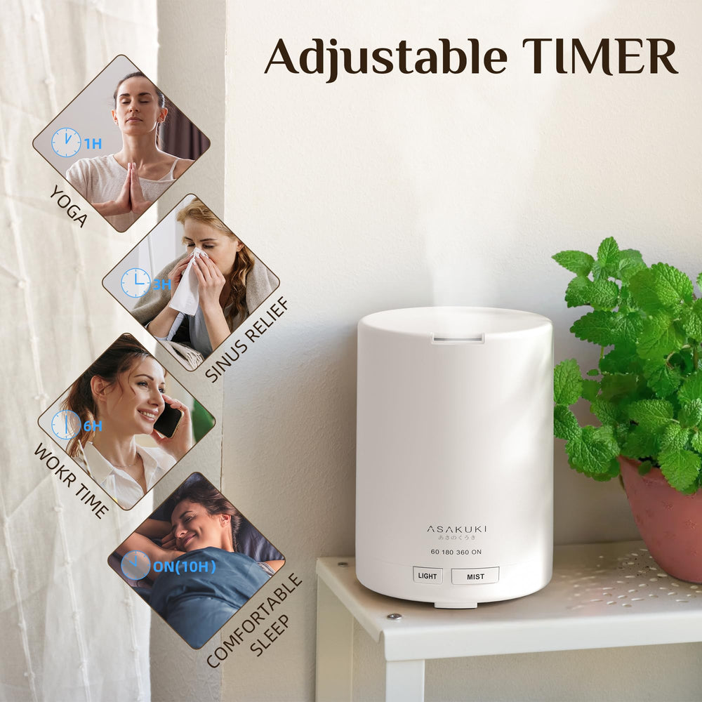 ASAKUKI ultrasonic quiet operation for peaceful spaces