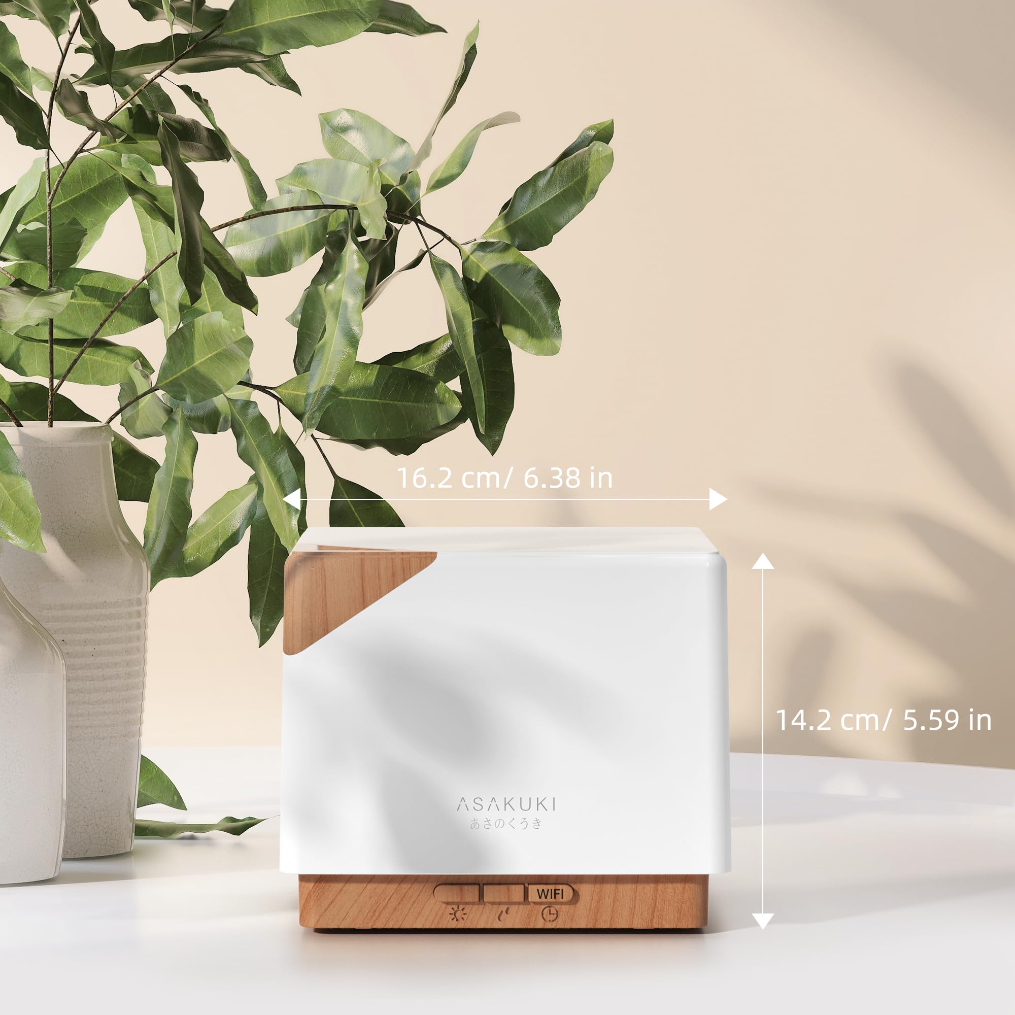 ASAKUKI diffuser auto shut-off ensures safe, worry-free use.