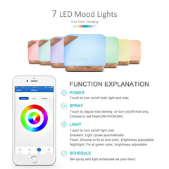 ASAKUKI 700ml diffuser acts as a reliable room humidifier.