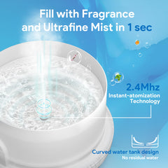 ASAKUKI ultra-quiet diffuser operates below 23 dB for peaceful spaces