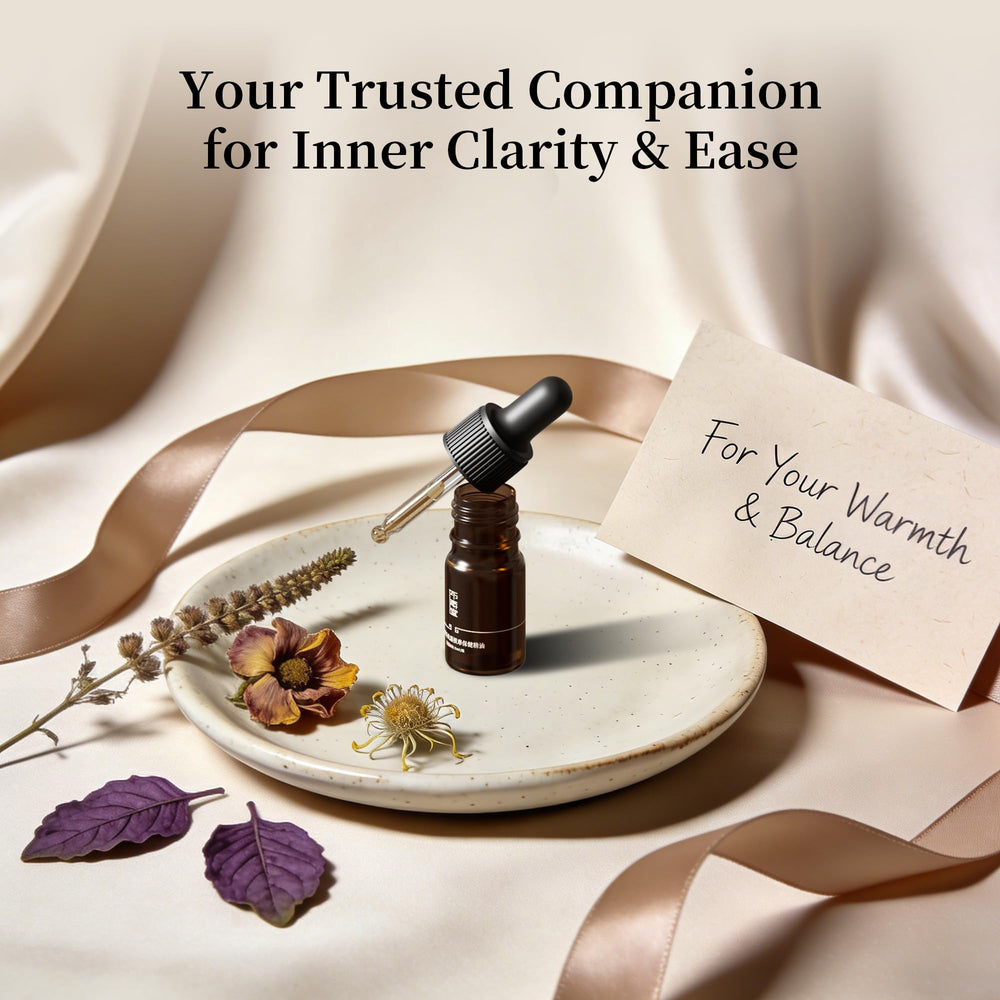 Hands applying Clarity in a calming self-care routine