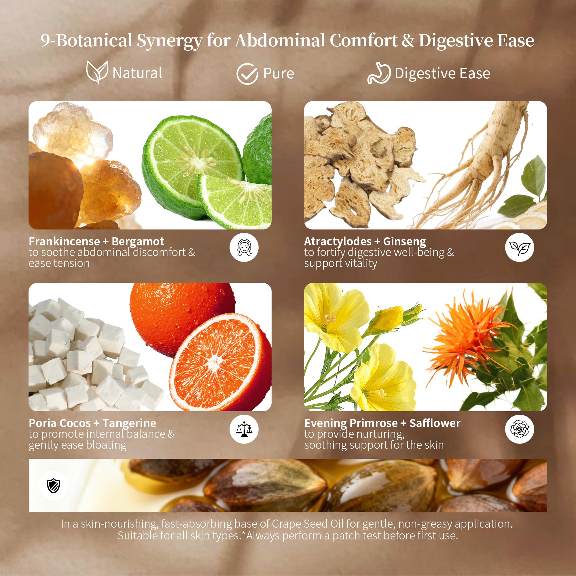 Nourish bergamot citrus highlights a refreshing scent that may ease meals.