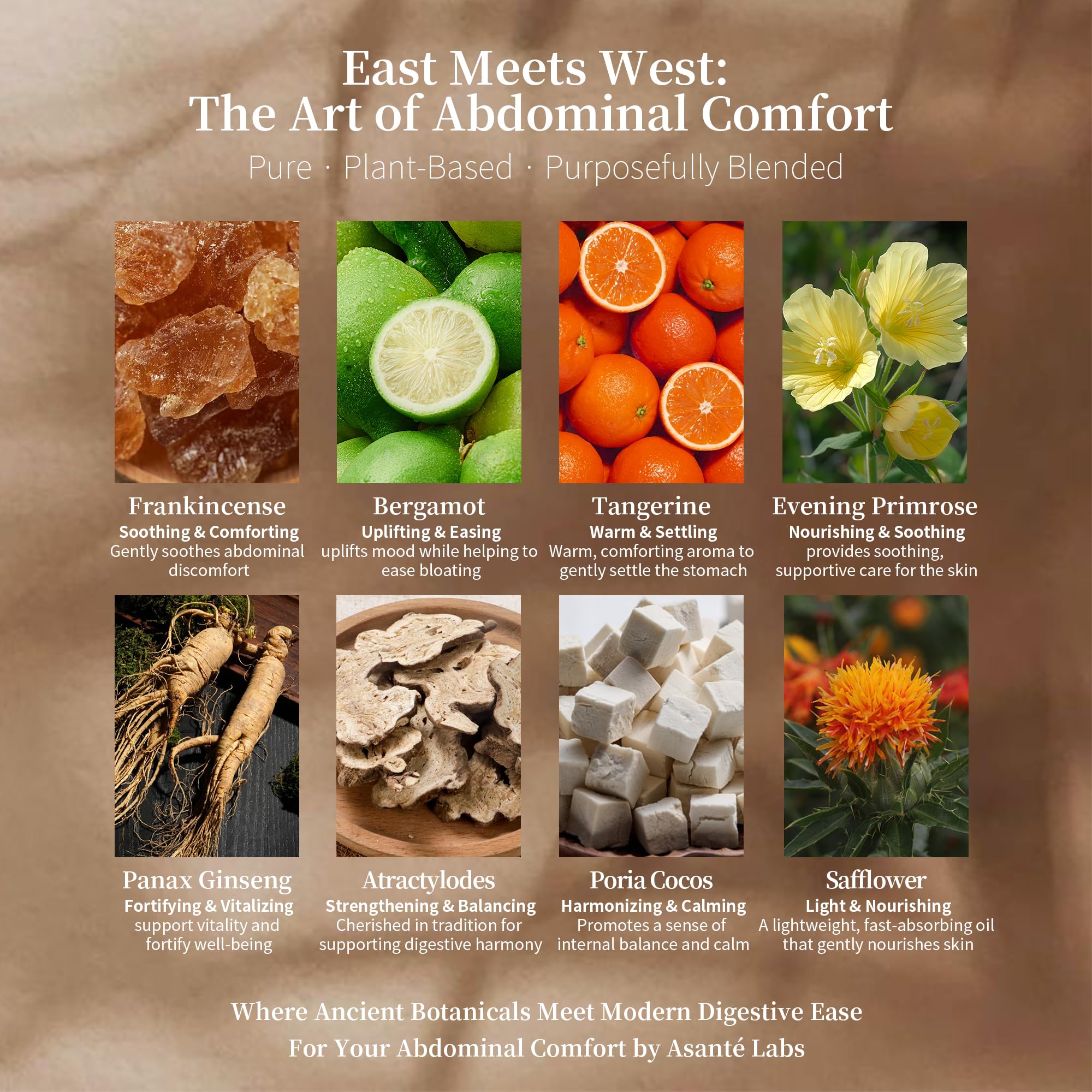 Applying Nourish to pulse points for a calming aromatic moment.