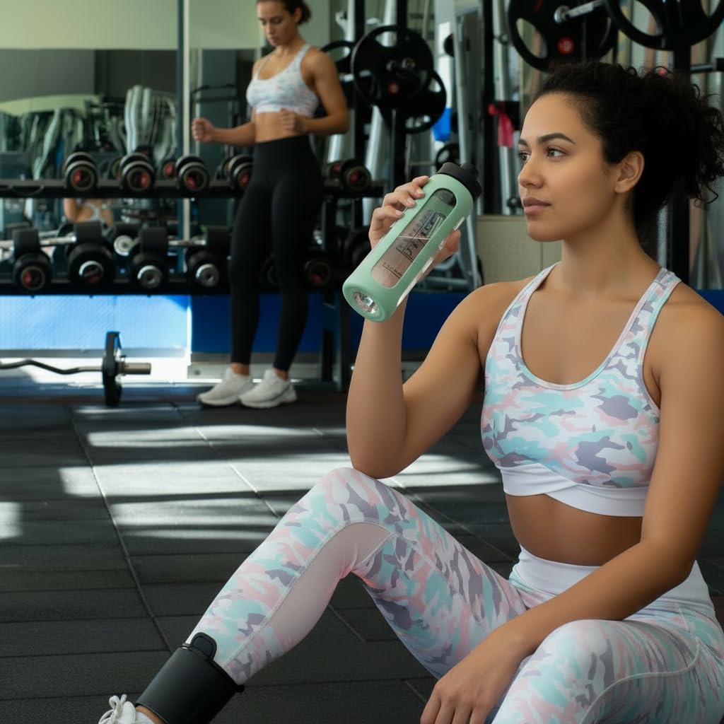 Asbirg Fitness shaker cap closeup emphasizes secure seal and spill prevention.
