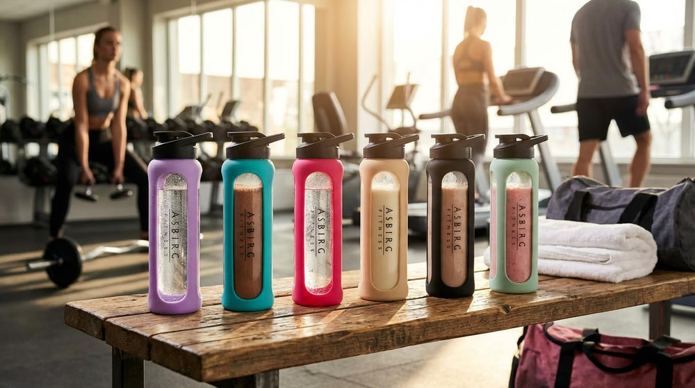 Asbirg Fitness shaker being dishwasher safe simplifies post-workout cleanup.