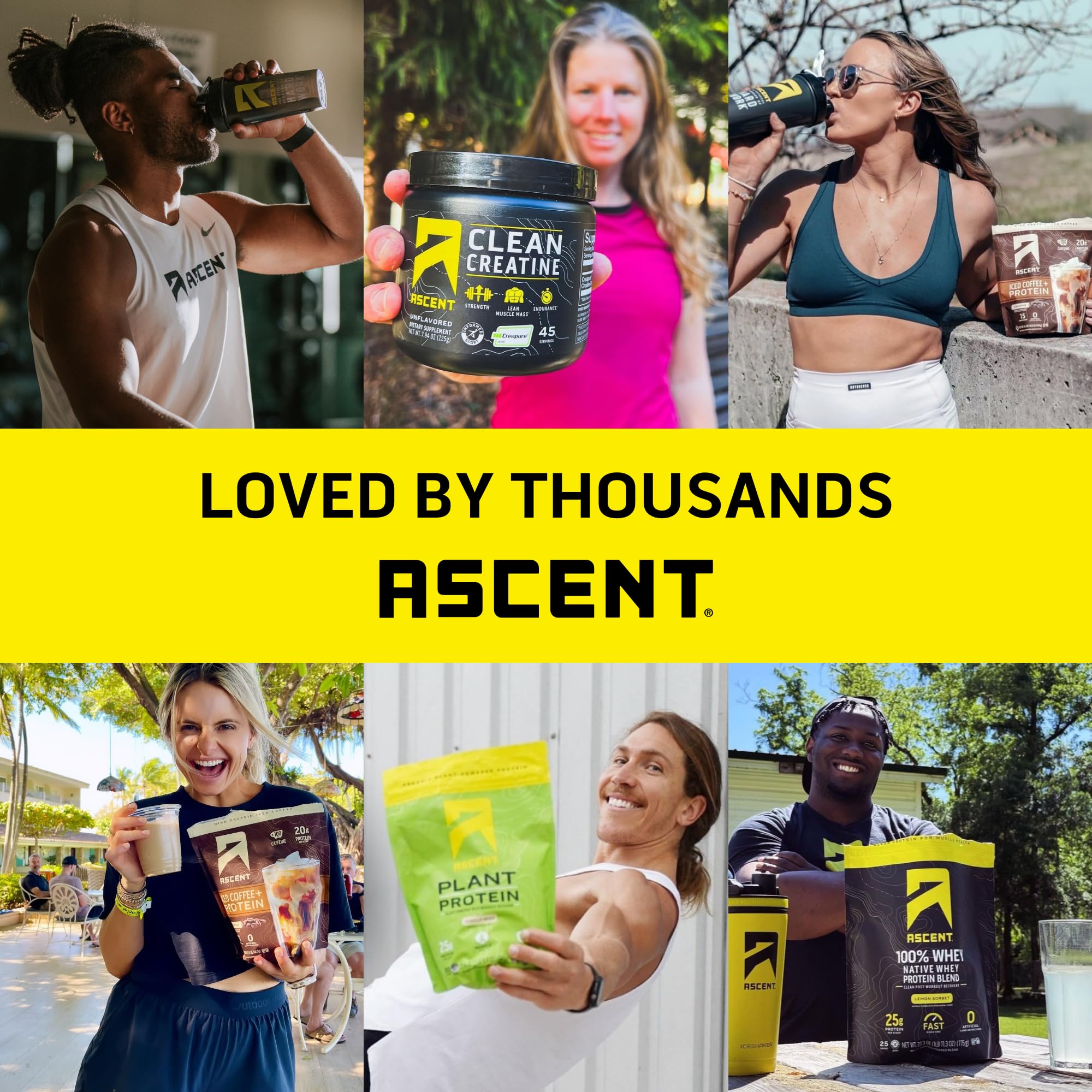 Ascent Iced Coffee Protein Powder ambient kitchen scene encourages daily use.