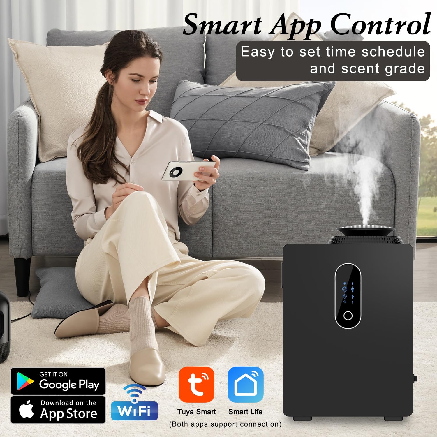 ASCENTYER cold-air diffusion technology for safe scent dispersion
