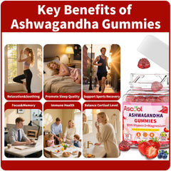 Ascool Ashwagandha Gummies daily-use scene suggesting calm routines