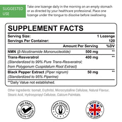 Ascuoli lozenge dissolving for quick sublingual absorption.