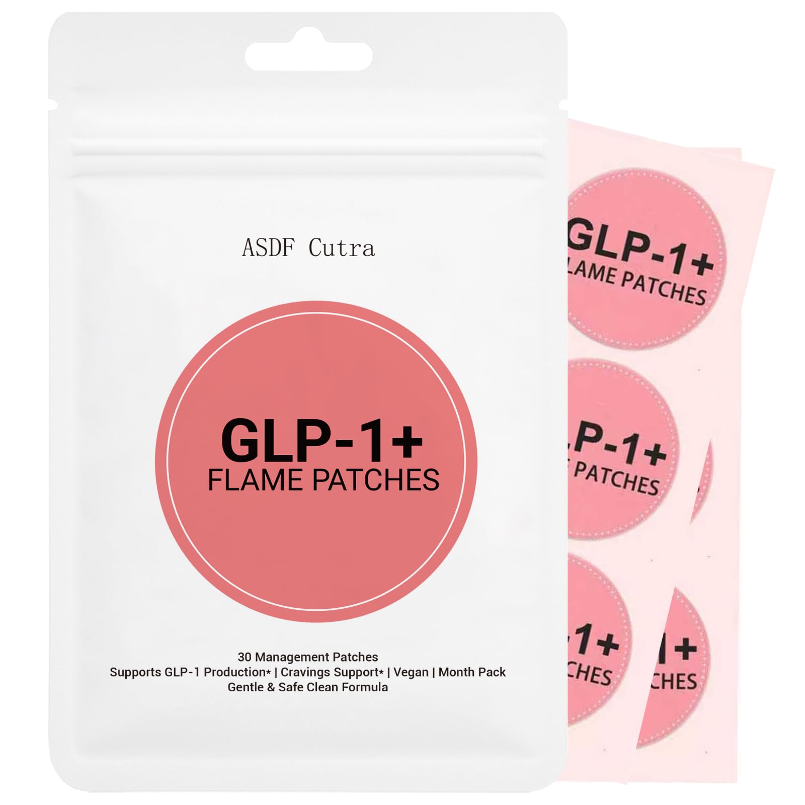 ASDF Cutra GLP-1 patch applying berberine for steady skin release.