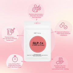 ASDF Cutra GLP-1 patch with water-resistant design for workouts.