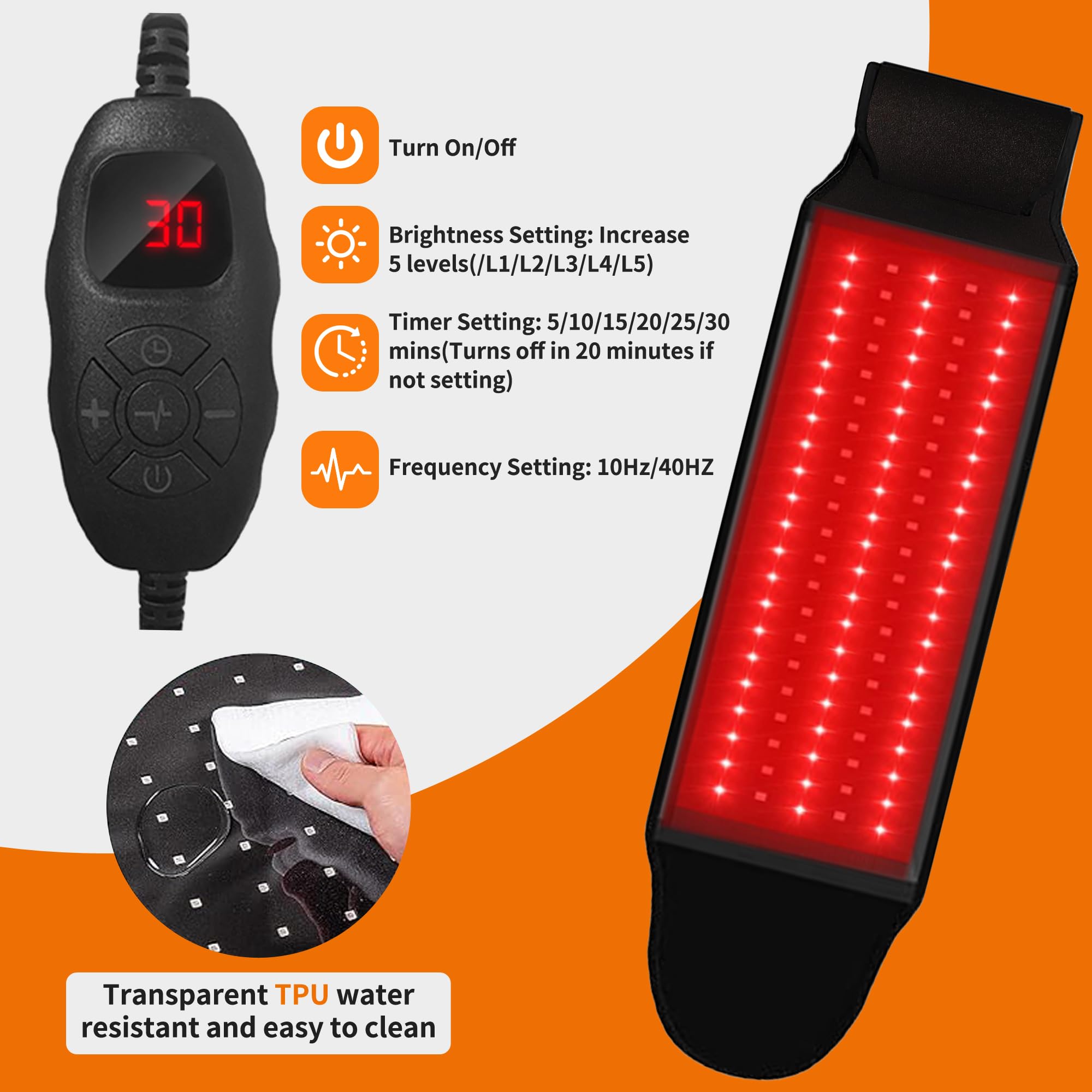 Asenei red light therapy belt versatile wellness solution for pets.