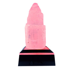 ASENTE 4-inch selenite tower with LED base for serene display and calming ambience.