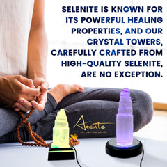 ASENTE selenite wand display creates tranquil altar accents for reflection.