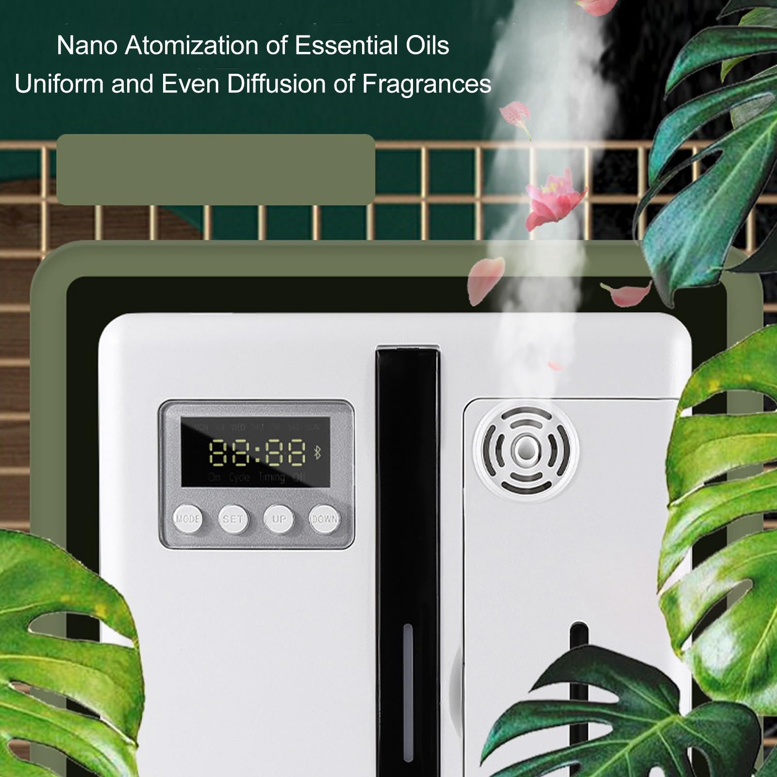 ASHATA easy-to-use diffuser with adjustable scent levels for quick control.