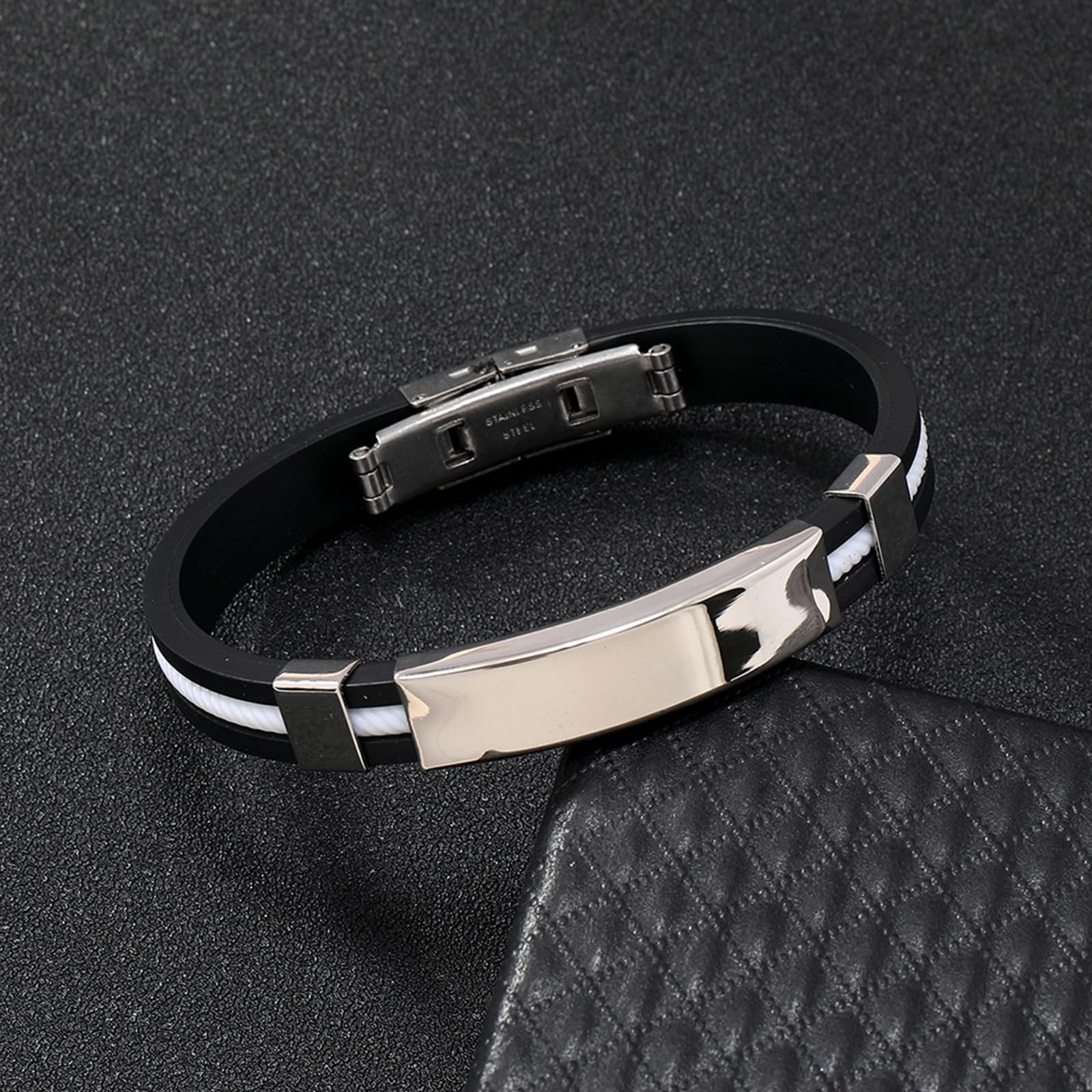 Asiamist Apus lympunclog titanium wristband lifestyle image conveys modern wellness