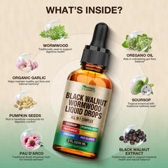 ASISTNETY blend of herbs including wormwood and oregano for versatile consumption