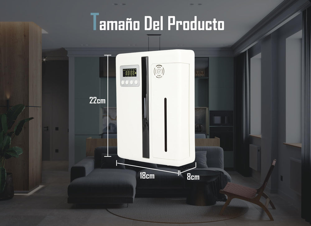 Asixxsix Smart Scent Air Machine in an office setup for ambiance.