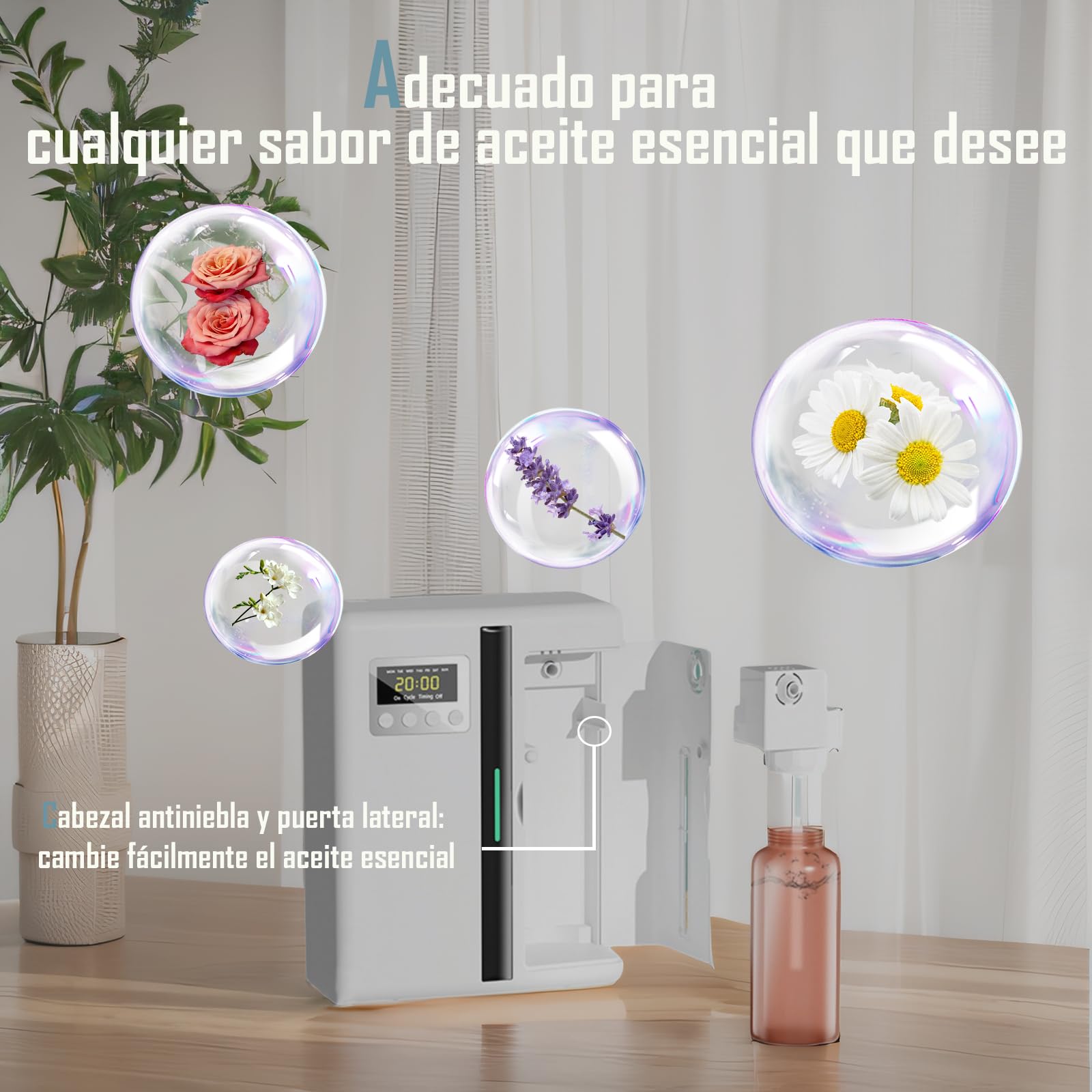 Asixxsix Smart Scent Air Machine in spa or yoga room.