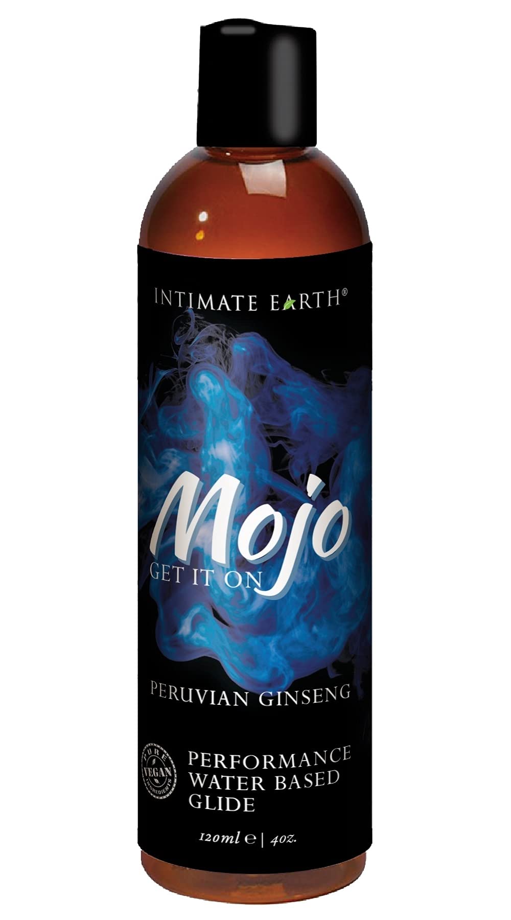 ASK GRANDPA GOURMET COFFEES Mojo Peruvian Ginseng bottle pour for smooth glide
