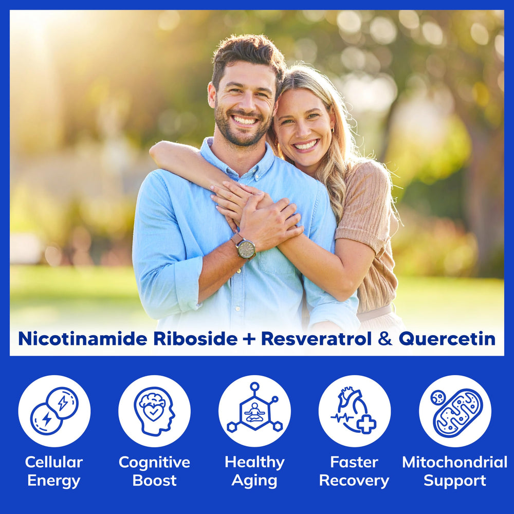 aSquared Nutrition NAD+ Resveratrol USA-made facility badge