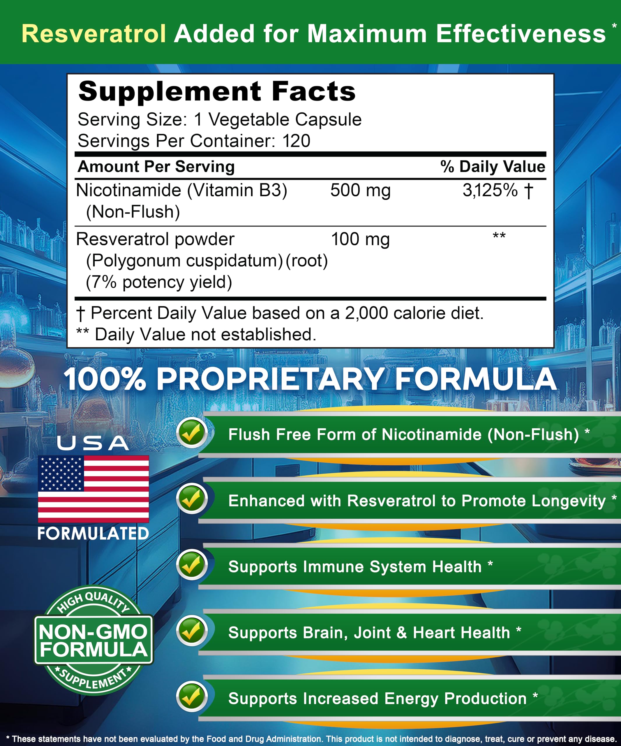 asquared nutrition nicotinamide with resveratrol packaging shot emphasizes bottle count and vegan credentials