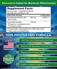 asquared nutrition nicotinamide with resveratrol packaging shot emphasizes bottle count and vegan credentials
