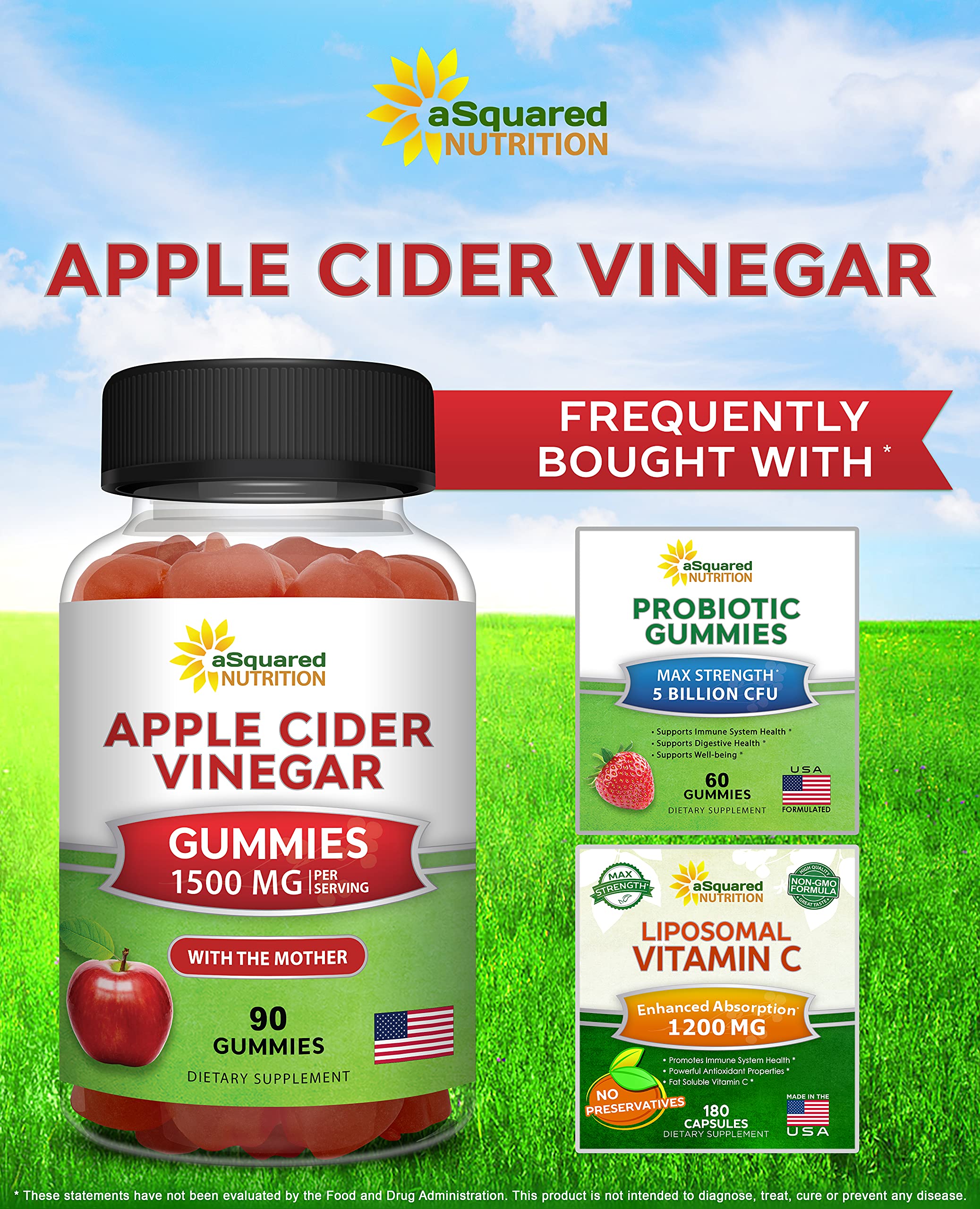 aSquared Nutrition Apple Cider Vinegar Gummies with pomegranate and beetroot adds natural flavor and antioxidants