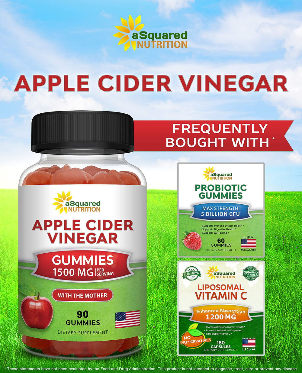 aSquared Nutrition Apple Cider Vinegar Gummies with pomegranate and beetroot adds natural flavor and antioxidants